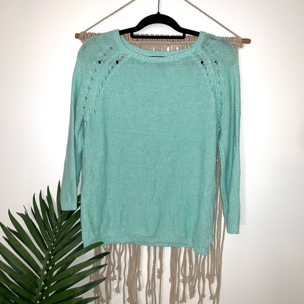 Mint green sweater